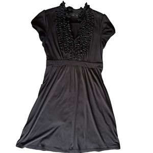 Black Max & Cleo Midi Dress-Size 12